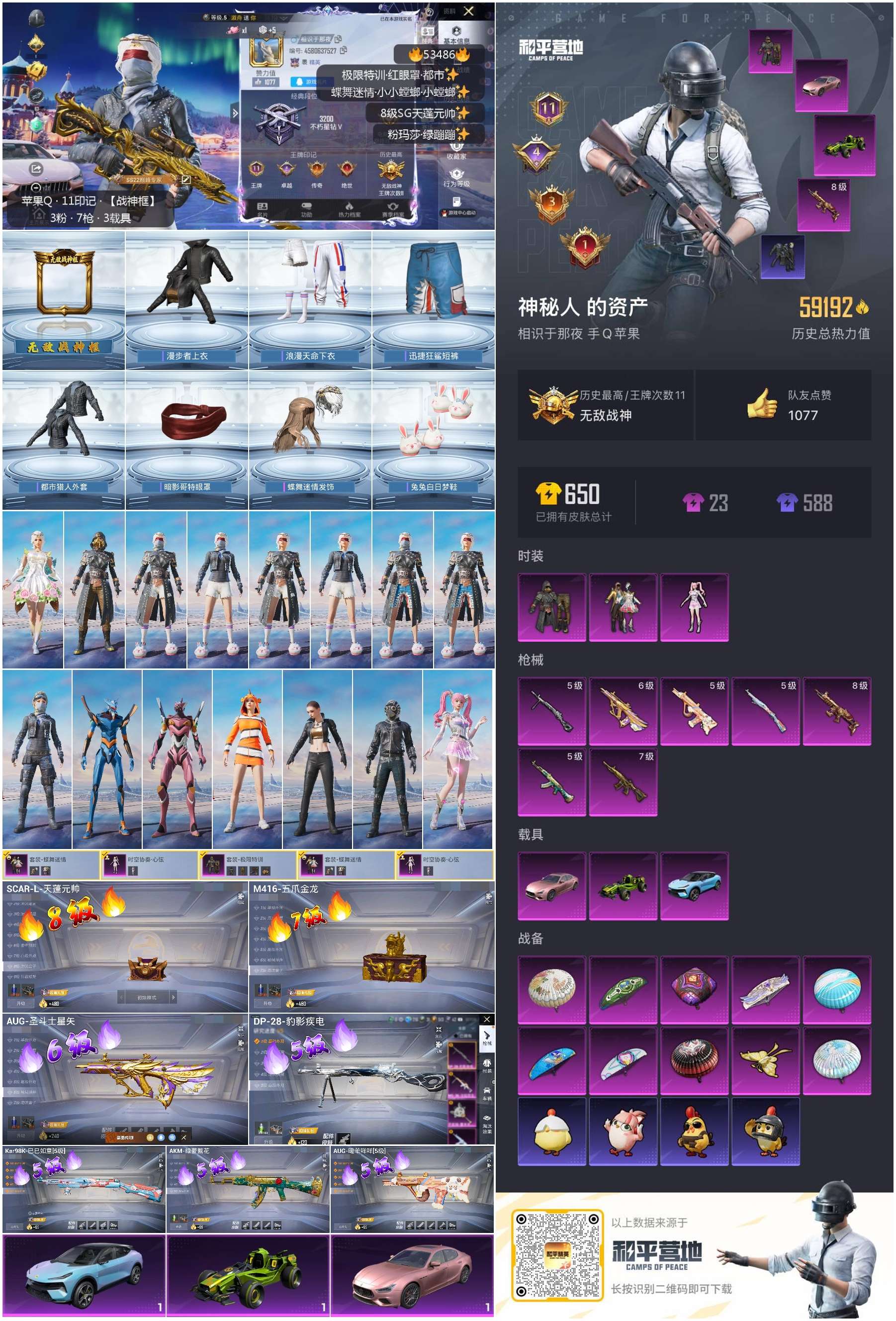 HPSJ3437483和平精英账号详情图3