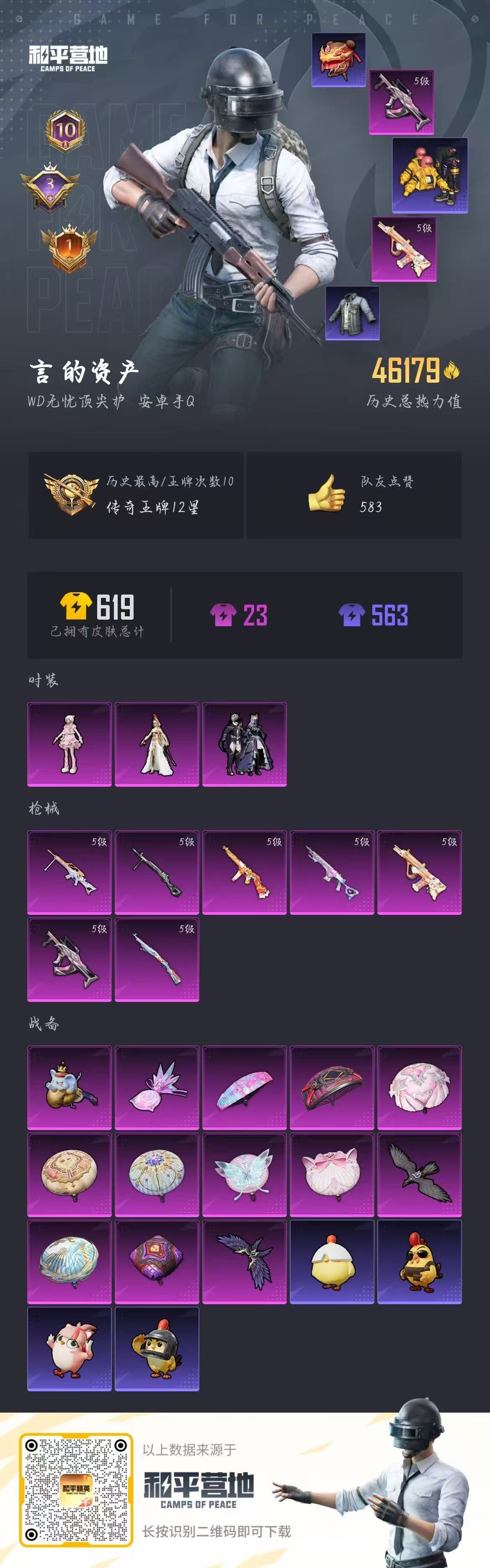 HPSJ3437469和平精英账号详情图3