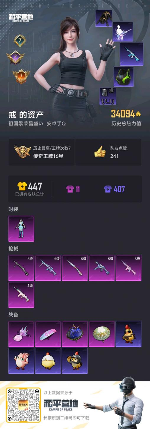 HPSJ3437537和平精英账号详情图3 HPSJ3437537和平精英账号详情图3