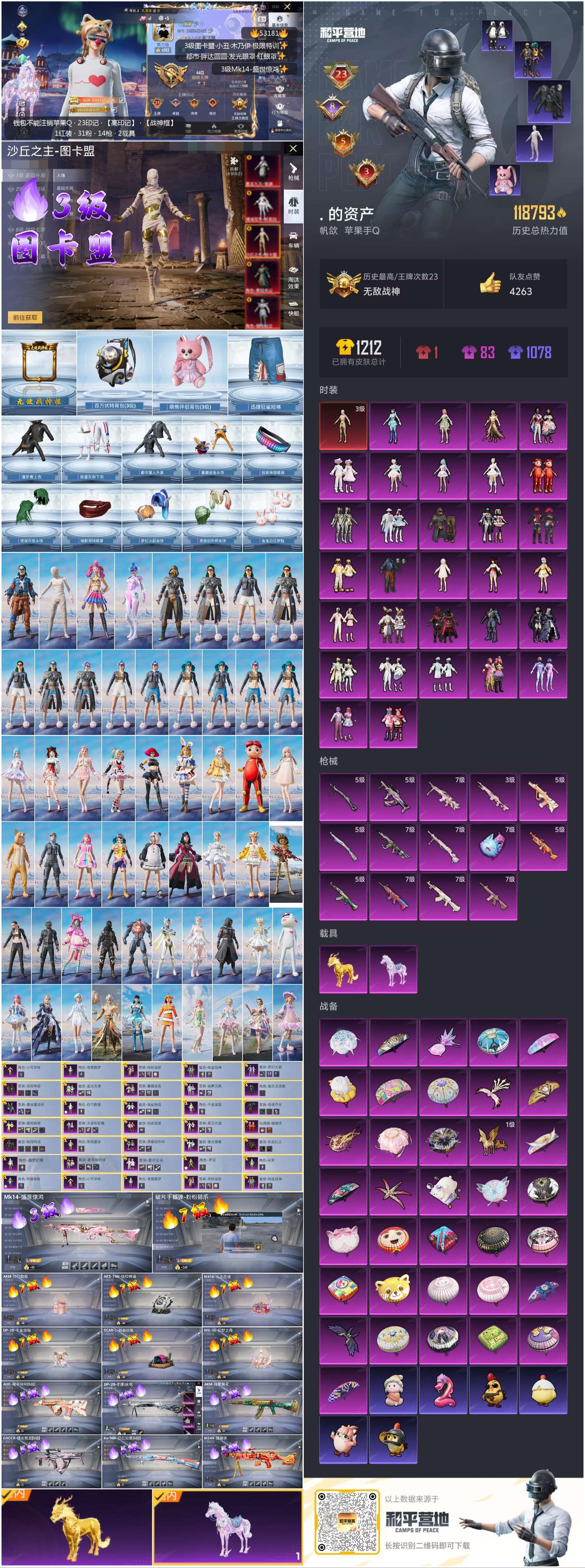 HPSJ3436085和平精英账号详情图4