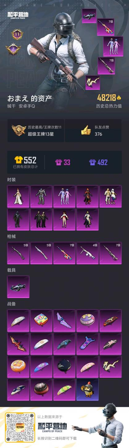 HPSJ3439410和平精英账号详情图3