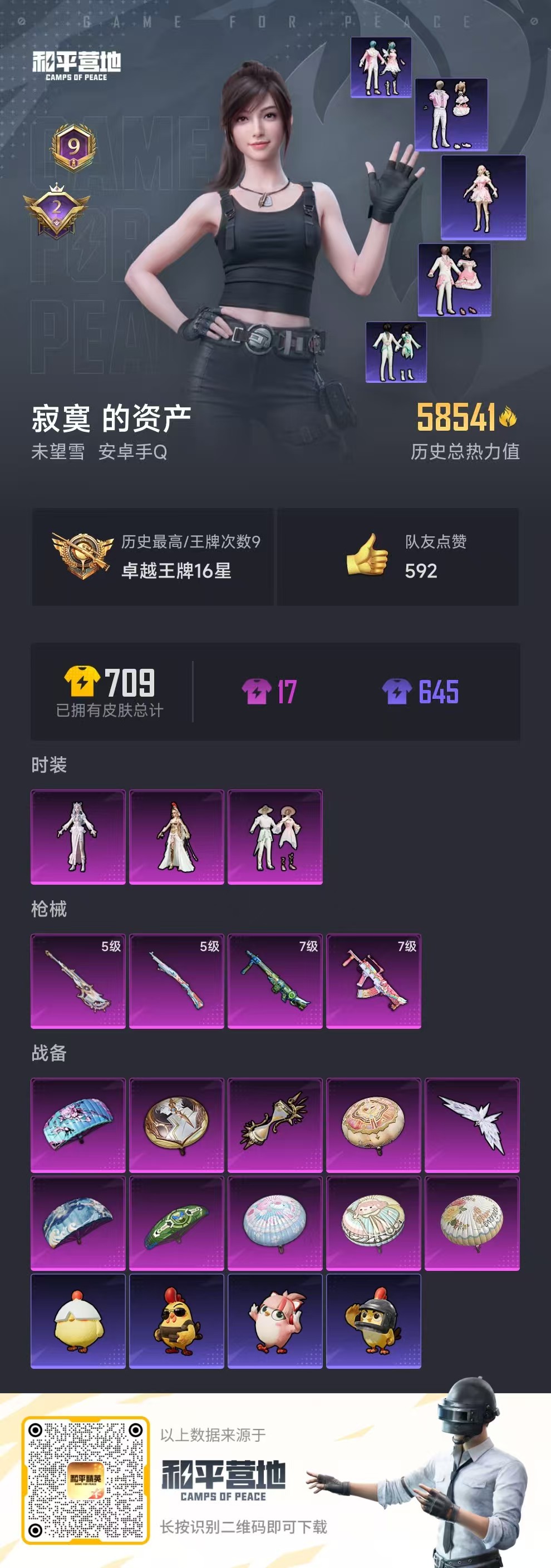 HPSJ3435306和平精英账号详情图2