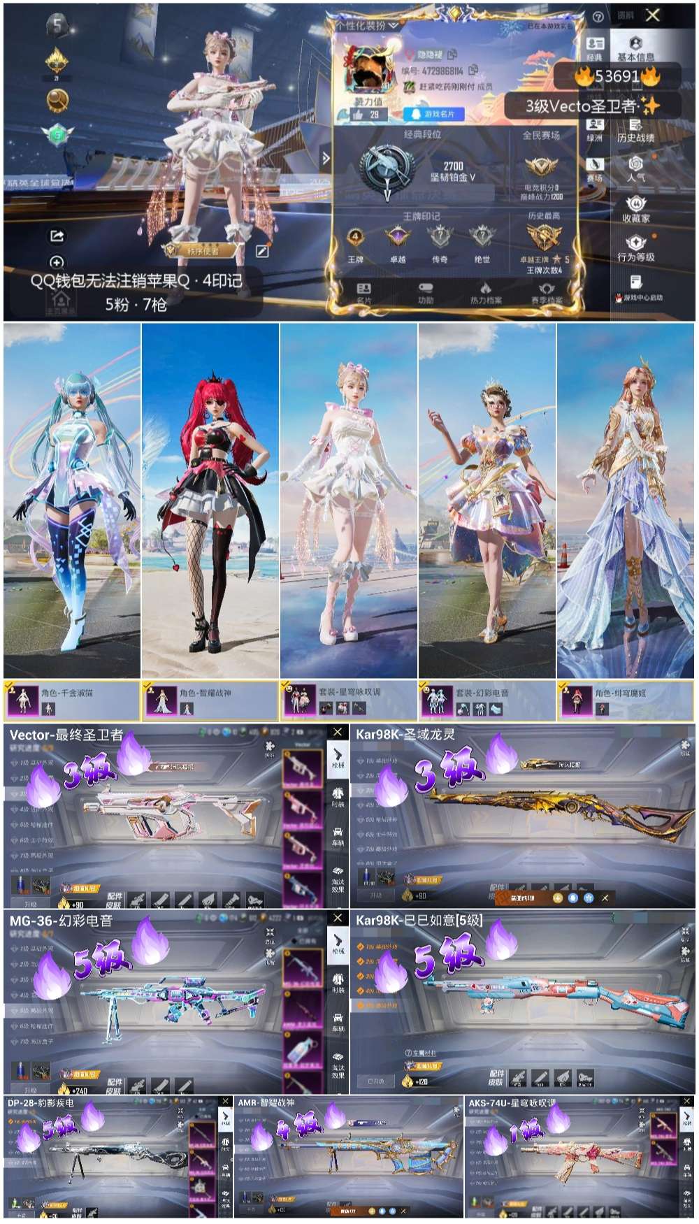 HPSJ3439421和平精英账号详情图3