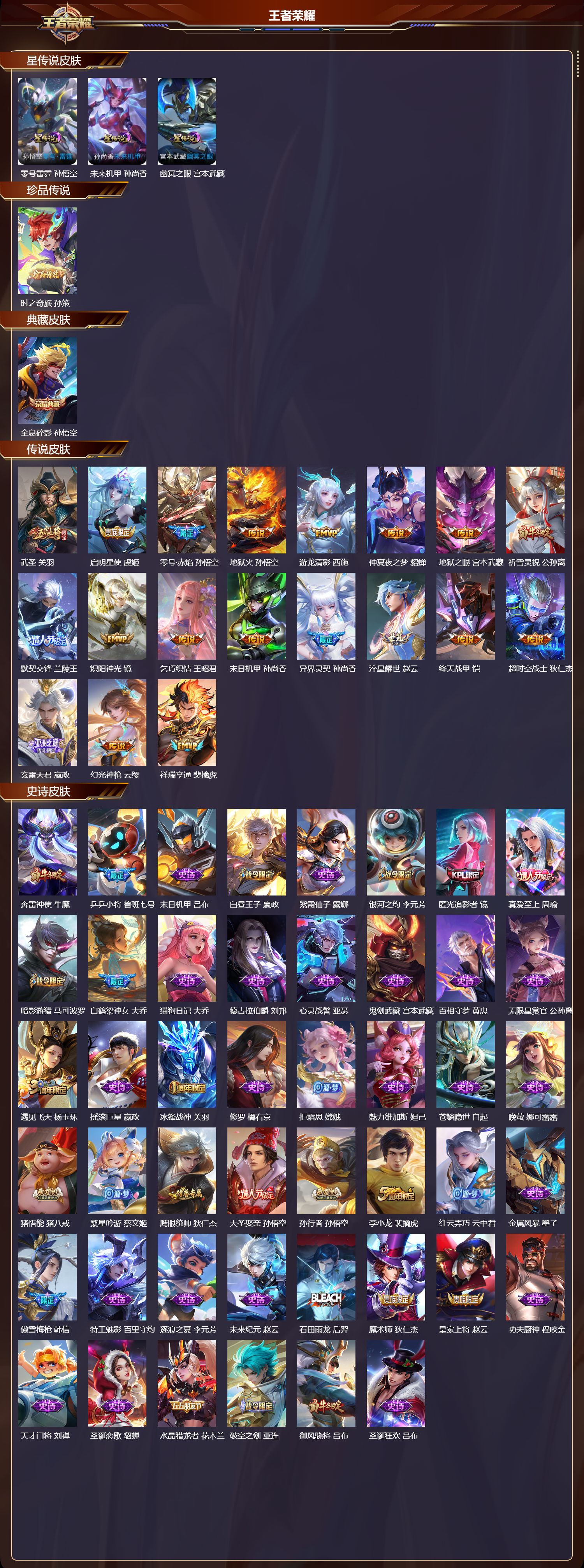 WZMK3442731王者荣耀账号详情图2