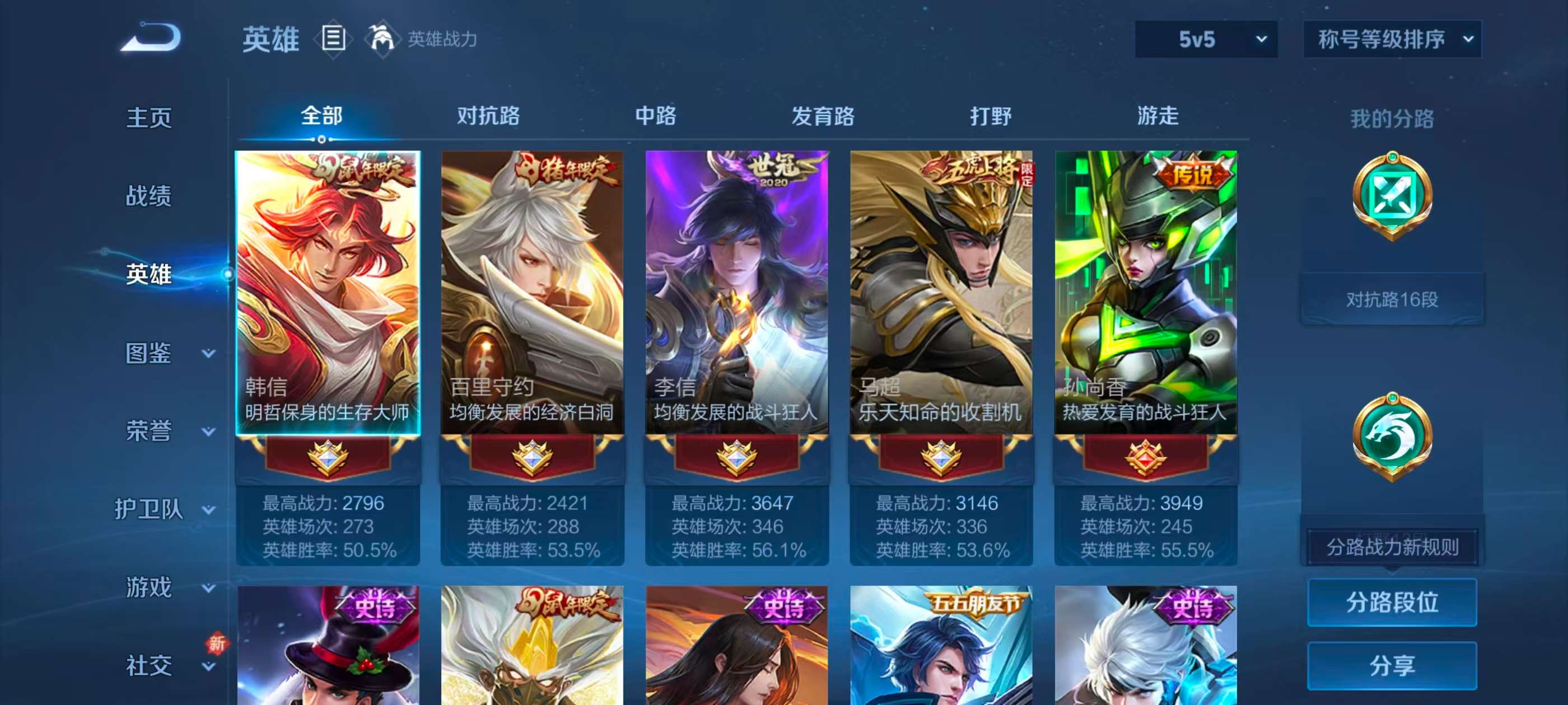 WZCMW415718王者荣耀账号详情图4 WZCMW415718王者荣耀账号详情图4