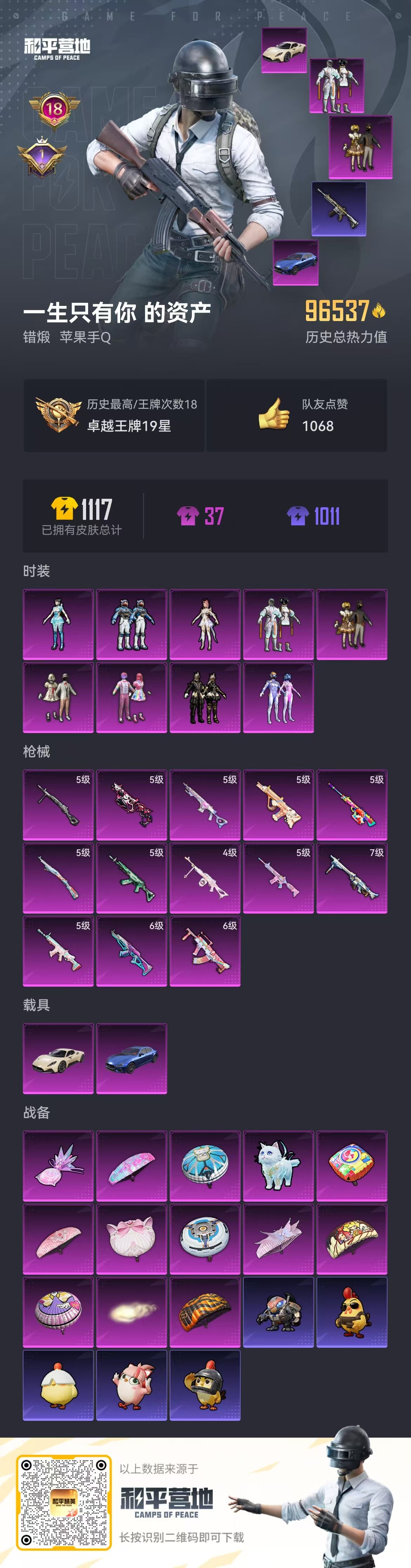 HPSJ3437507和平精英账号详情图3