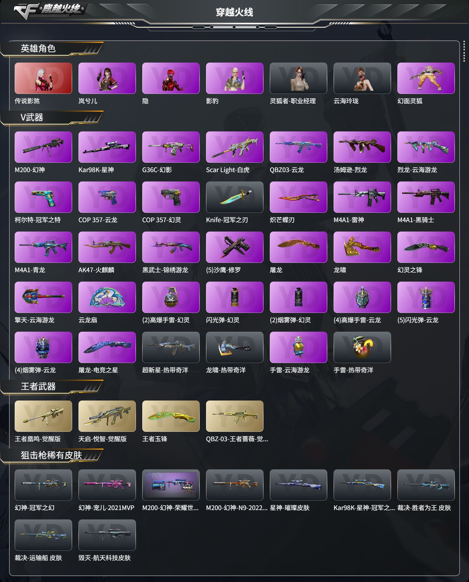 CFFFWY45203穿越火线账号详情图2