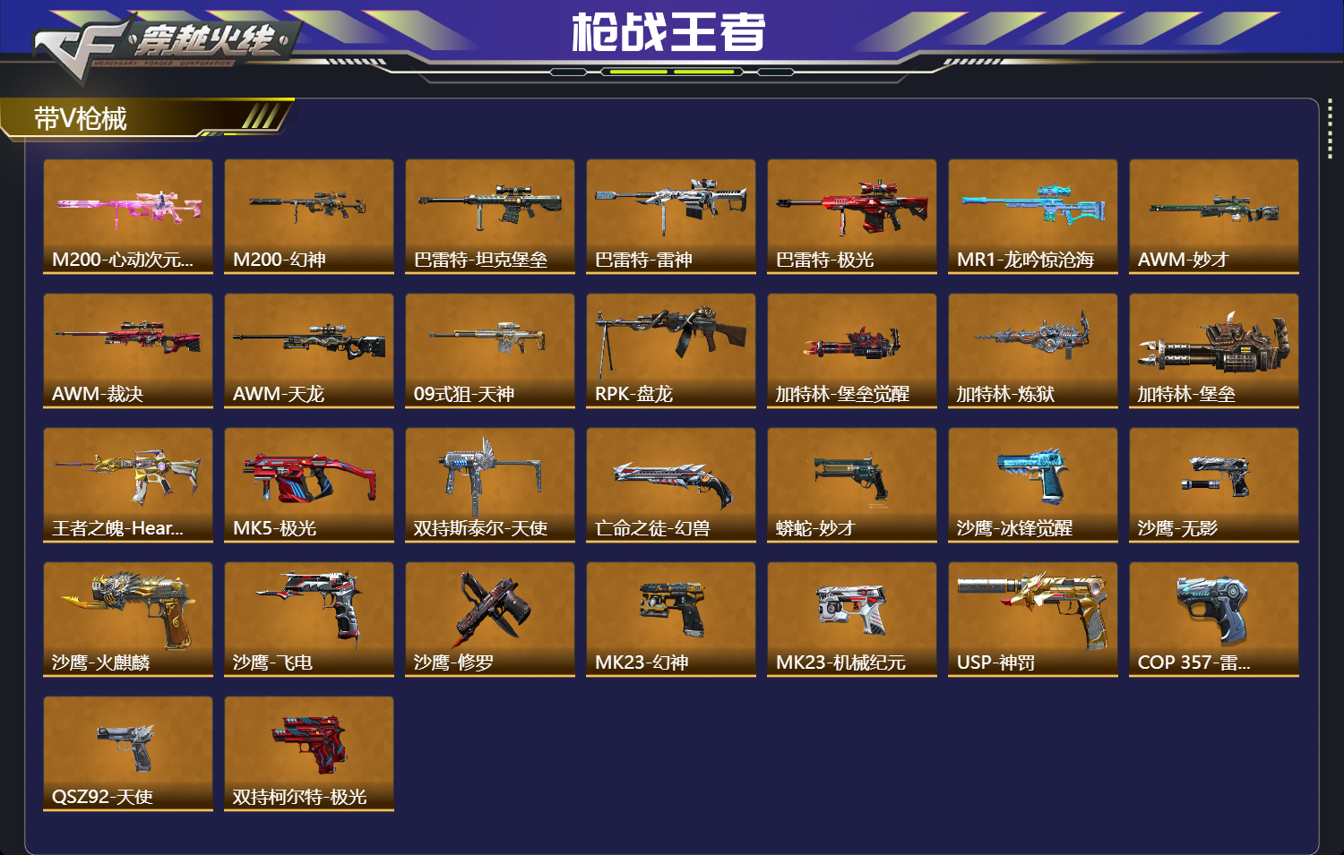 CFMFFWY42228枪战王者账号详情图3