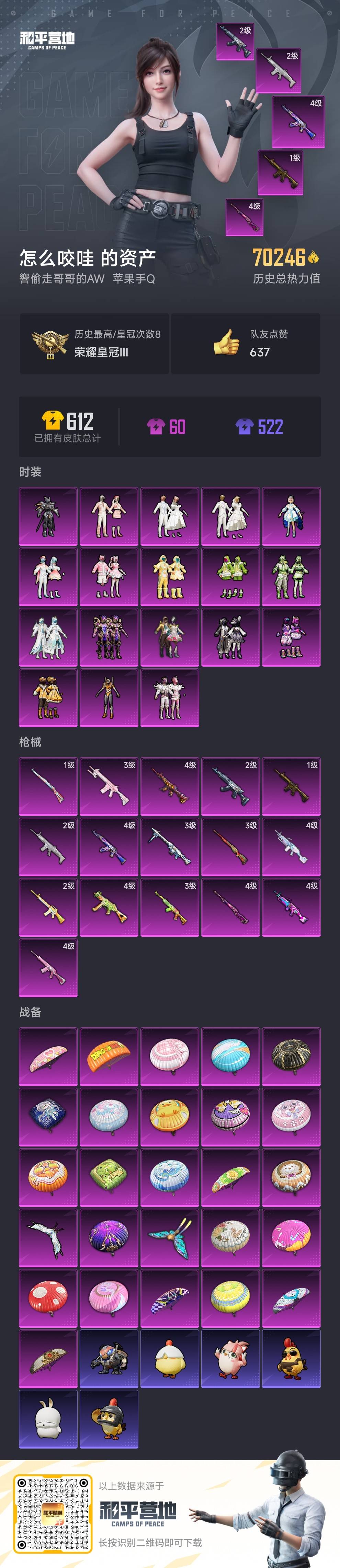 HPSJ3439432和平精英账号详情图3