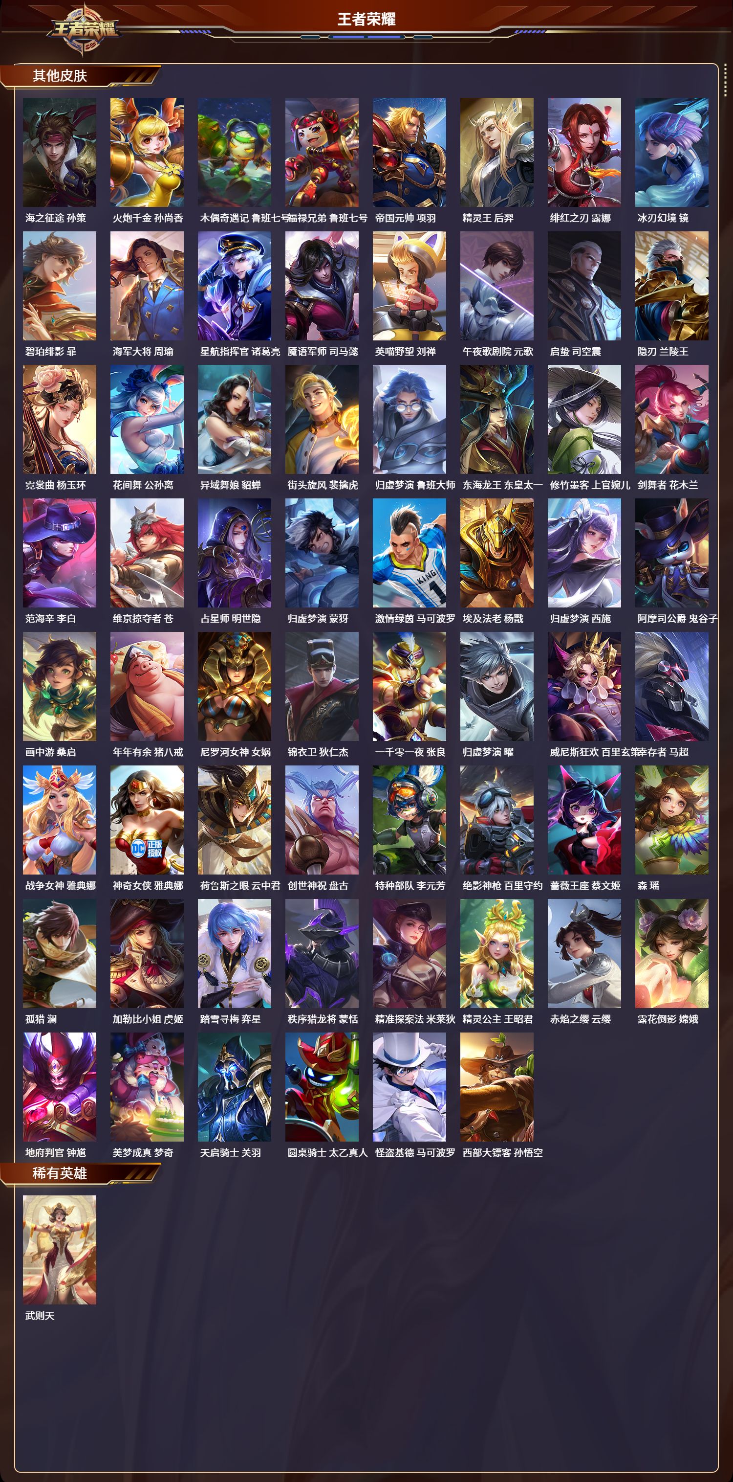 WZLX4220927王者荣耀账号详情图9