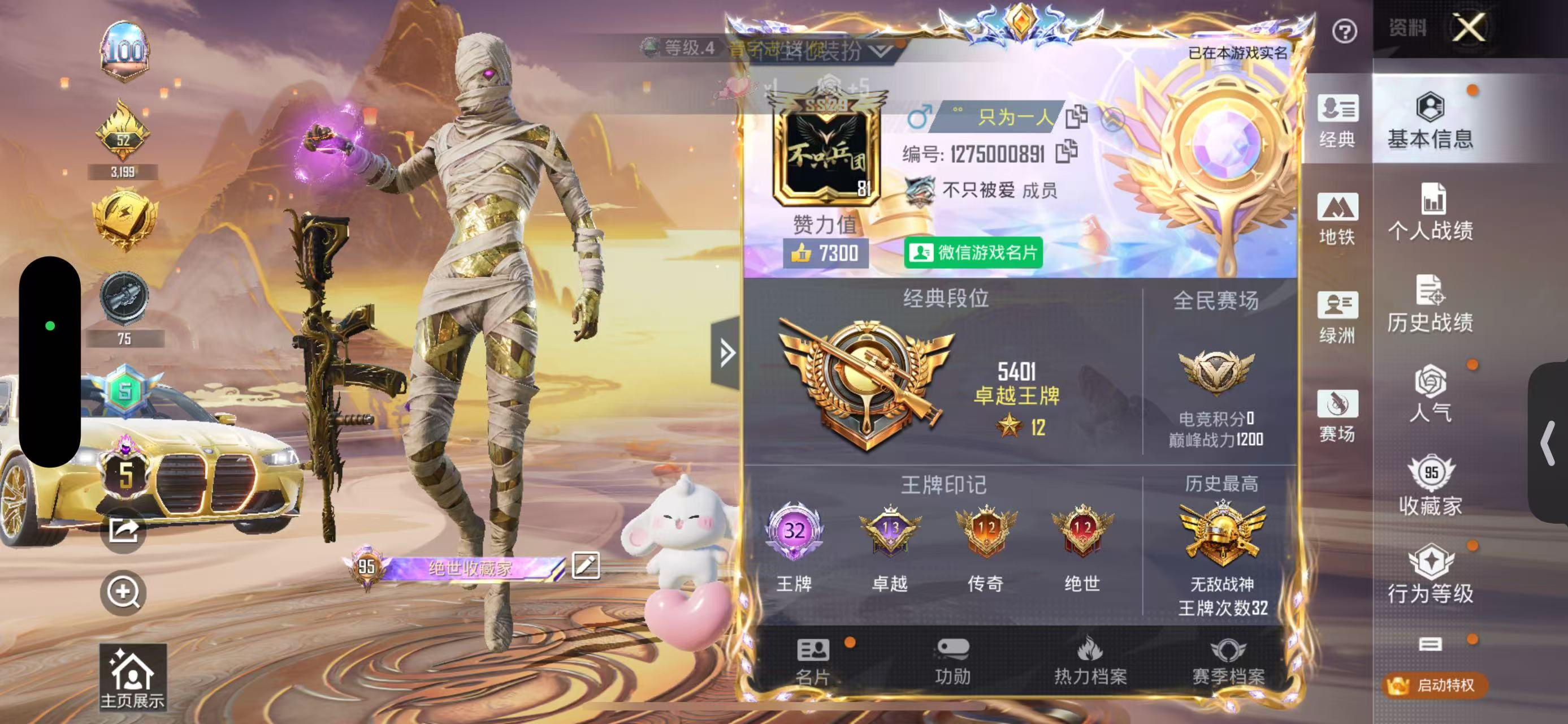 HPSJ3435181和平精英账号详情图4 HPSJ3435181和平精英账号详情图4