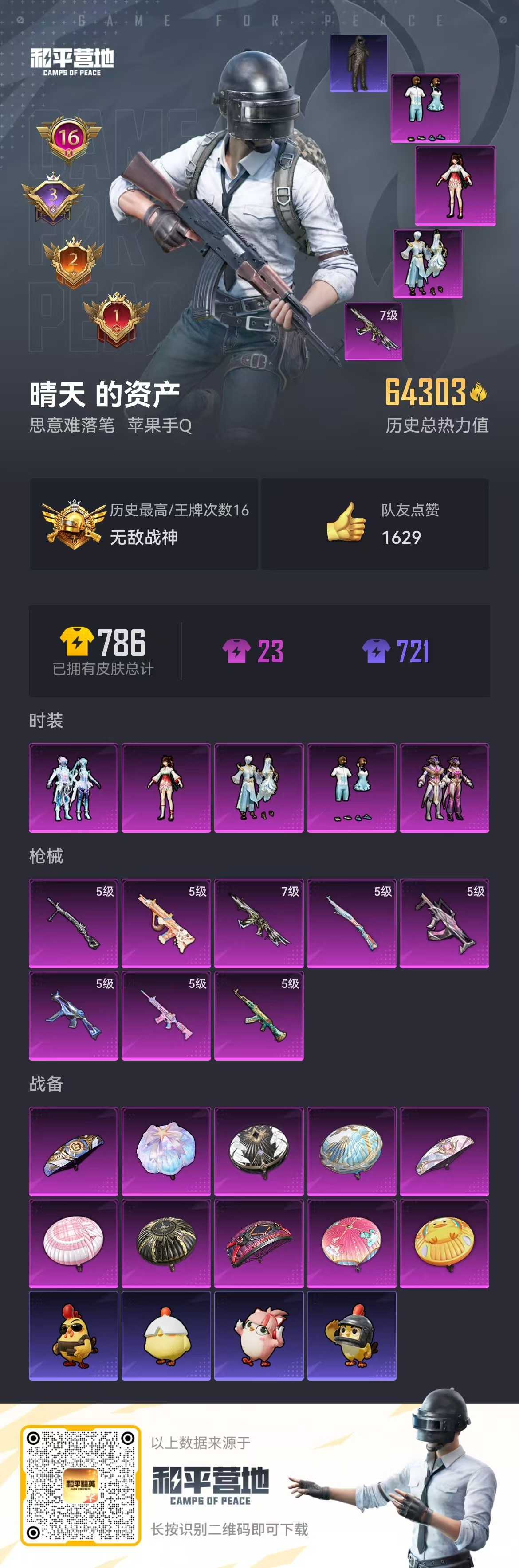 HPSJ3435136和平精英账号详情图2