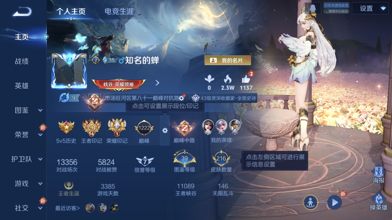 王者荣耀账号苹果QQ【216皮肤 金色仲夏夜 幻光神枪】苹果QQ/V6/最强王者/216皮肤/126英雄/2传说/45史