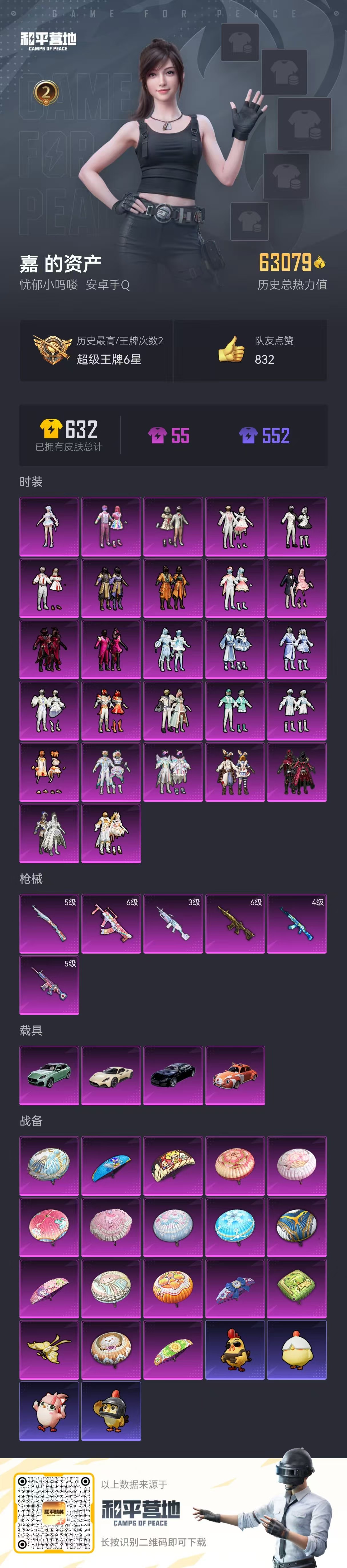 HPSJ3437535和平精英账号详情图3