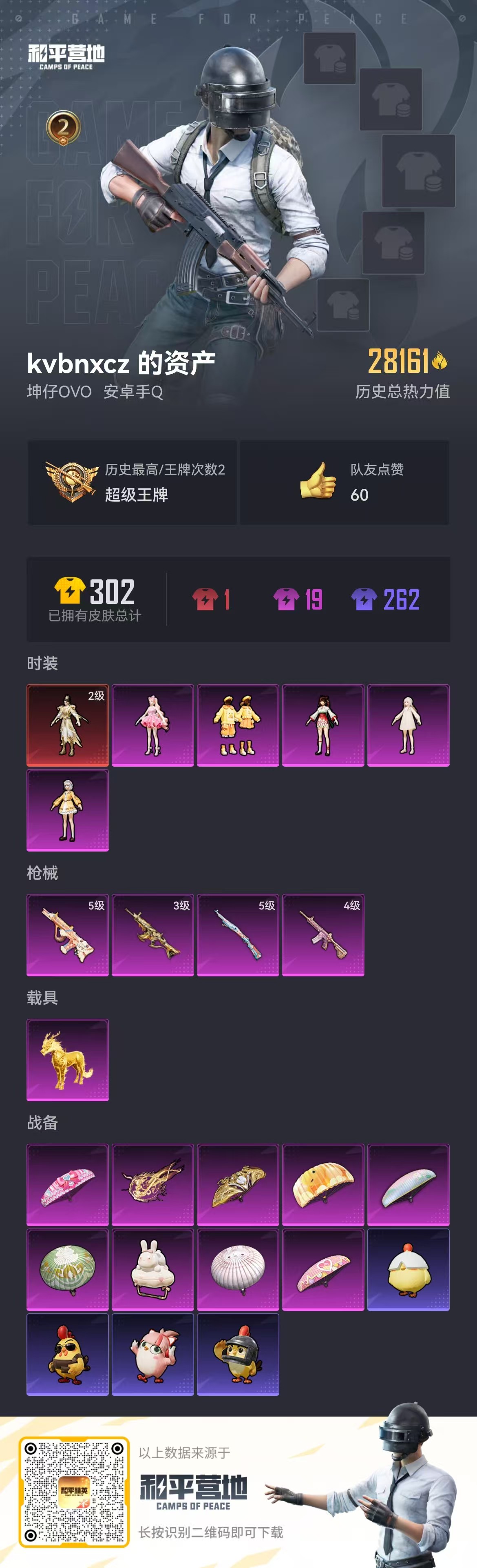 HPSJ3435876和平精英账号详情图2