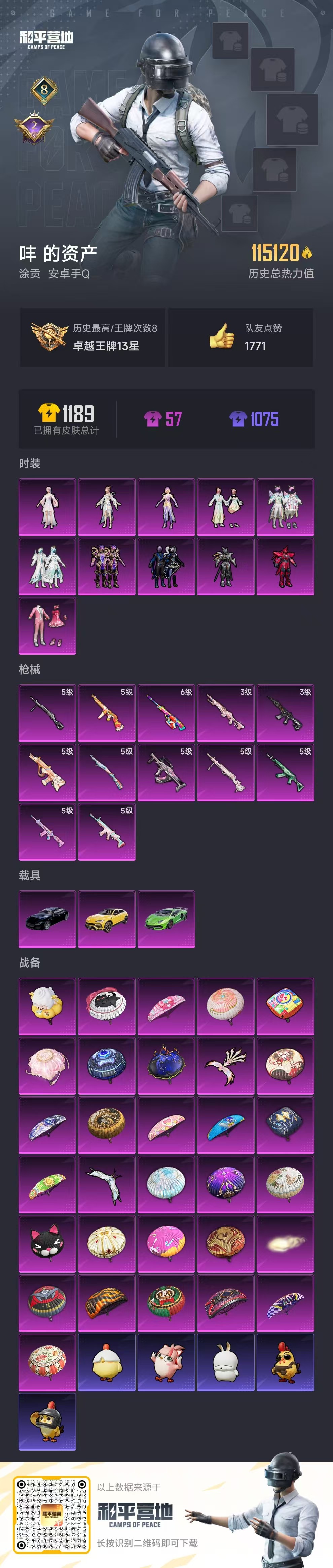 HPSJ3435267和平精英账号详情图4