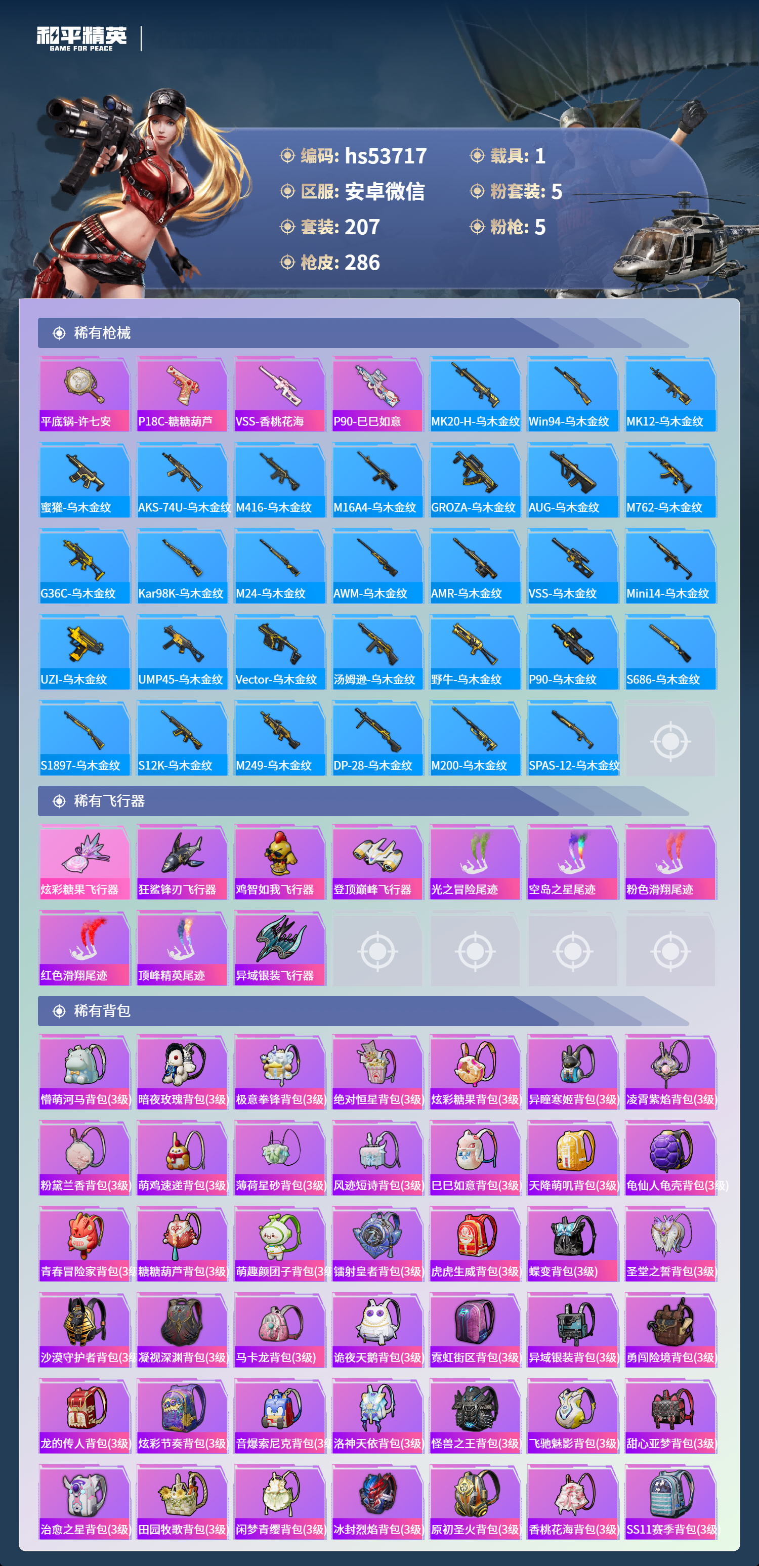 HPSJ3435255和平精英账号详情图10 HPSJ3435255和平精英账号详情图10