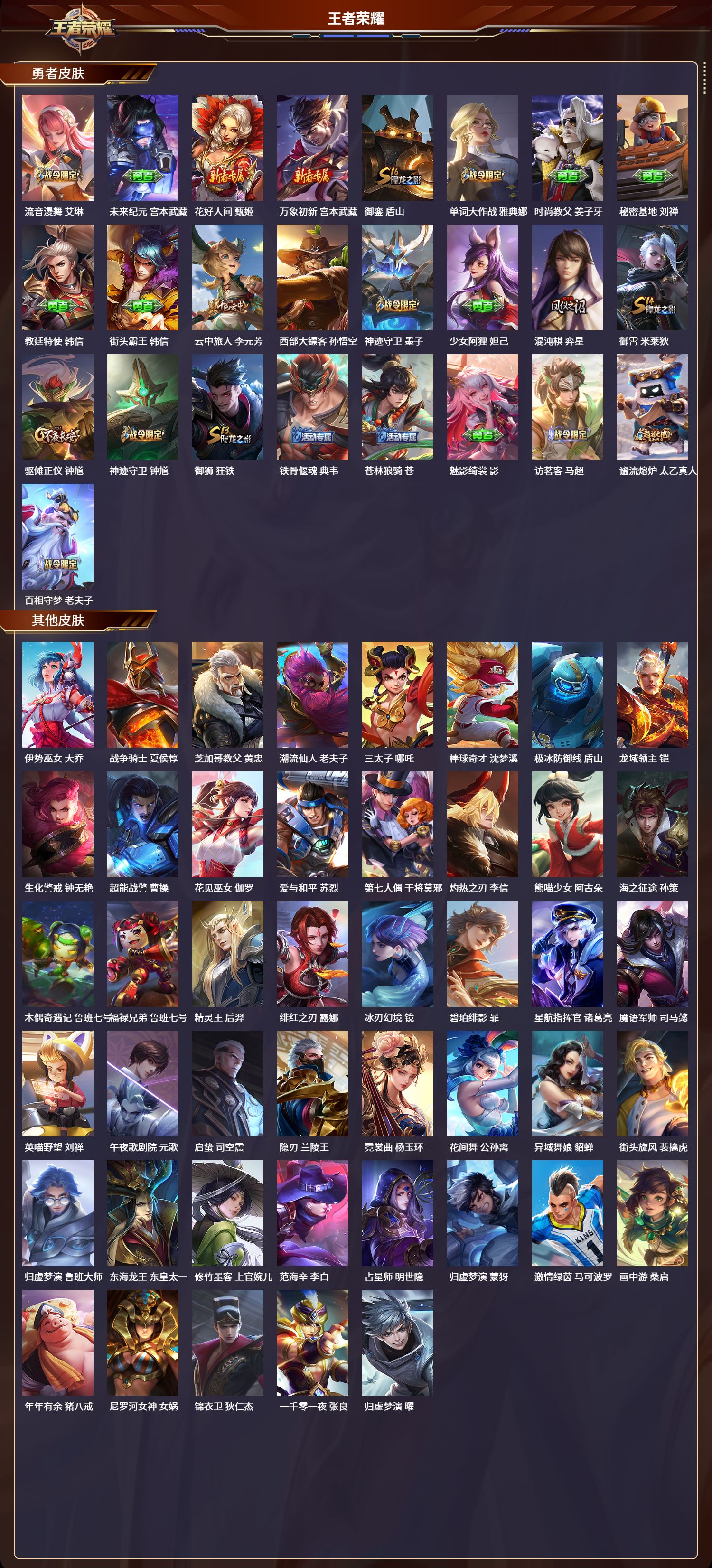 WZLX4220865王者荣耀账号详情图5