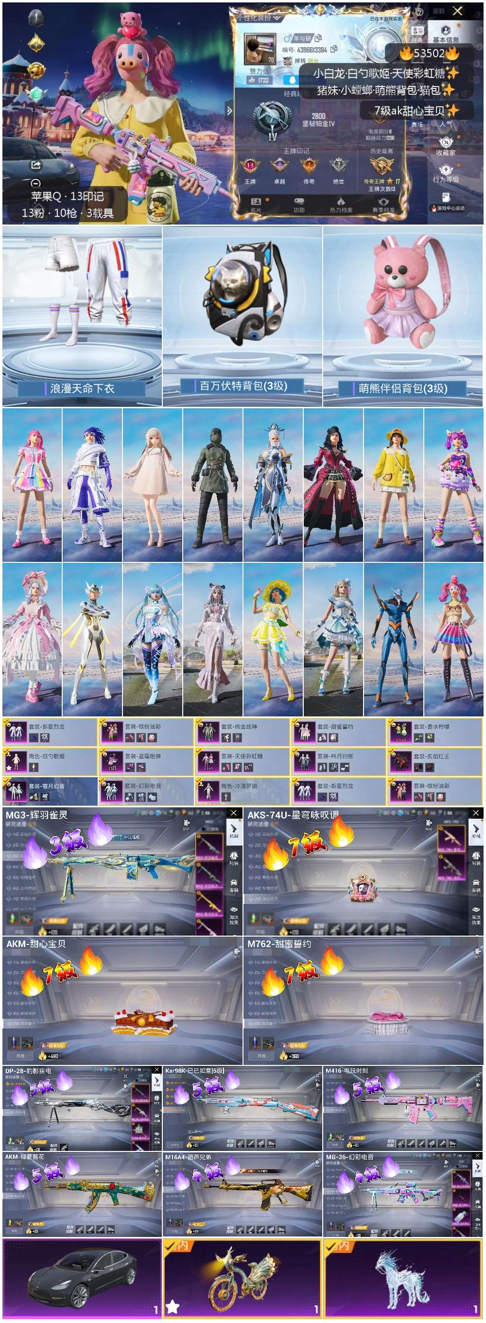 HPSJ3437523和平精英账号详情图4