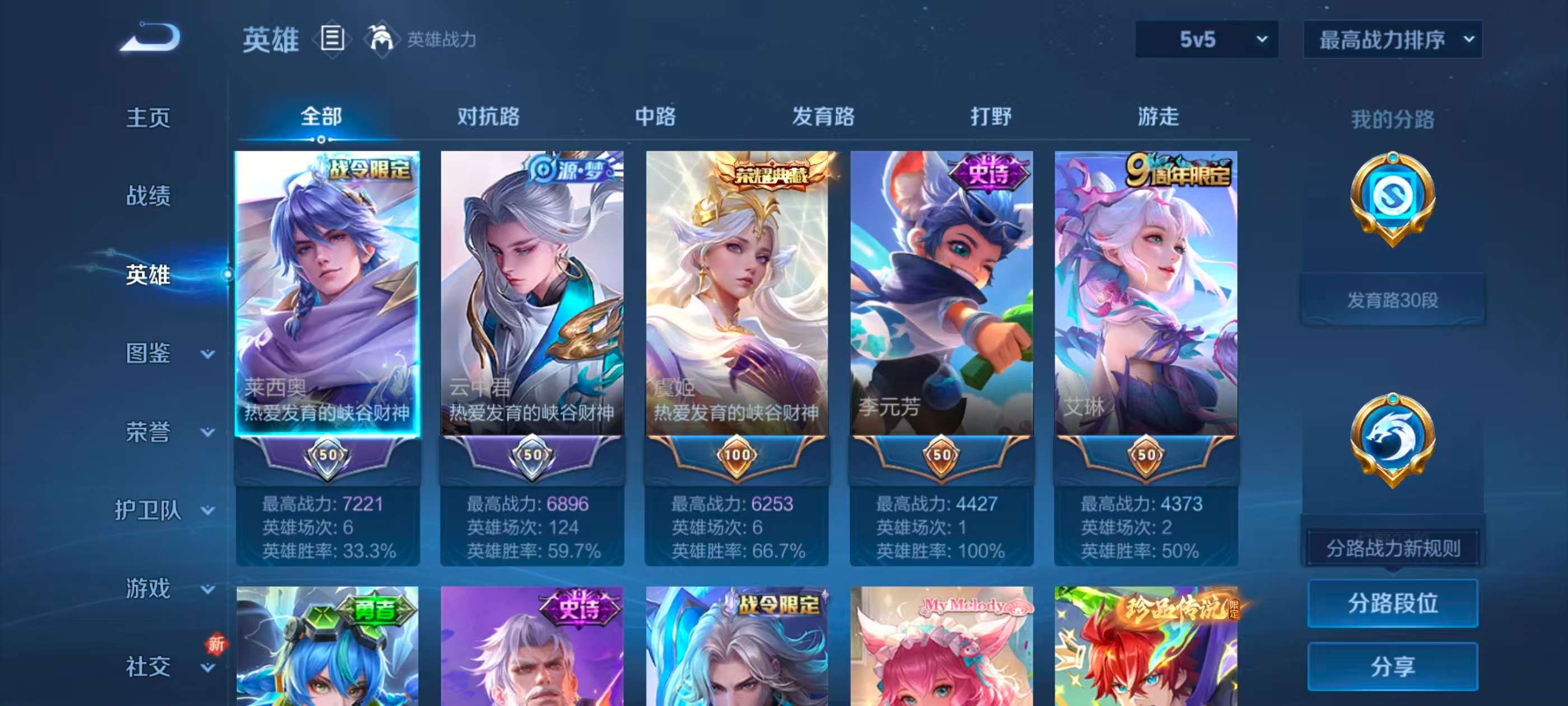 WZCMW415717王者荣耀账号详情图5