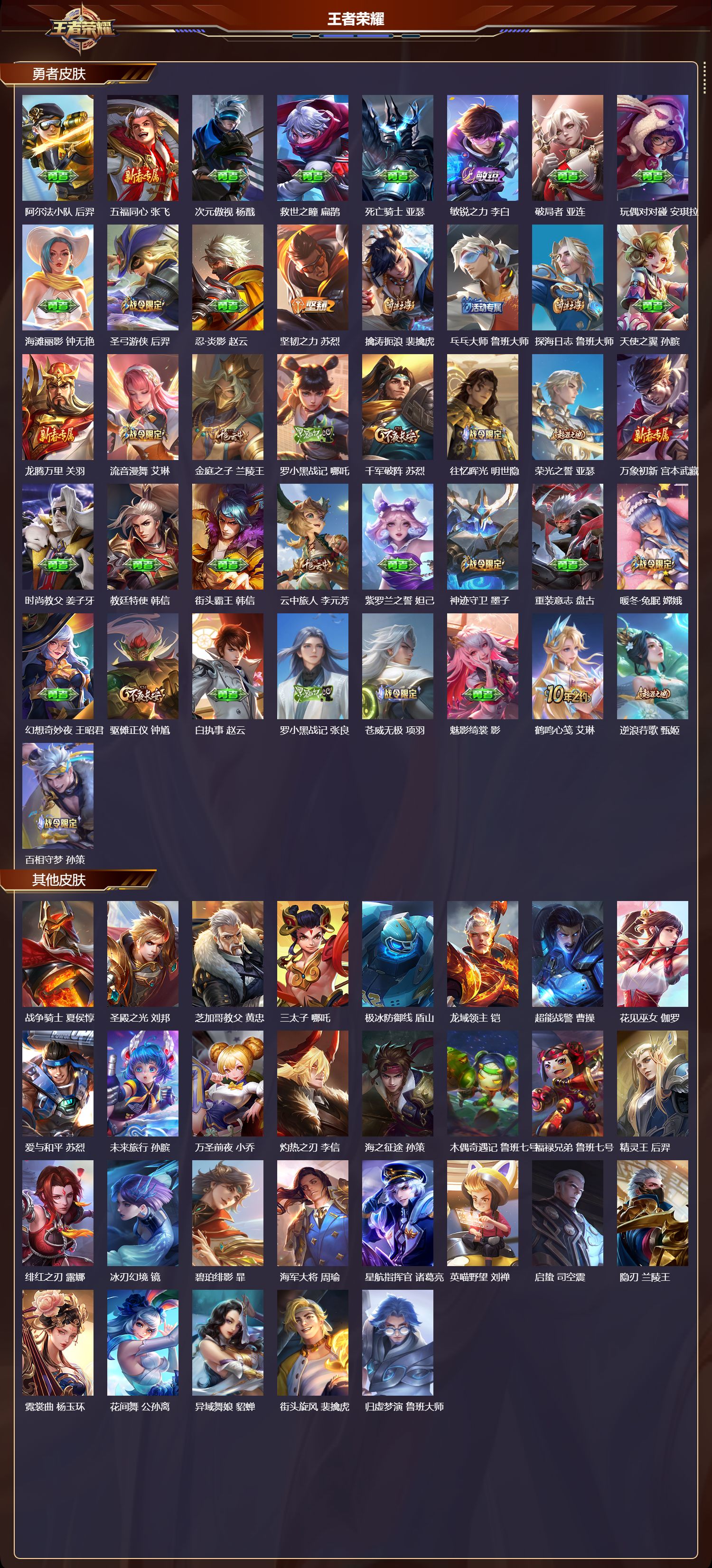 WZMK3442735王者荣耀账号详情图4