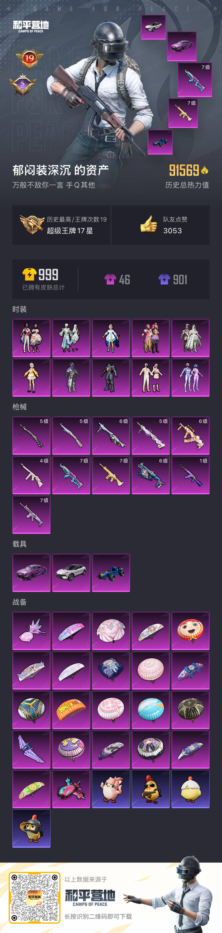 HPSJ3435710和平精英账号详情图2