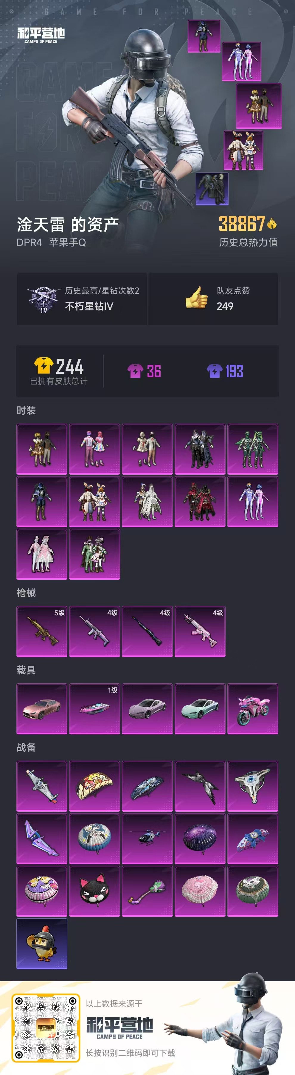 HPSJ3435310和平精英账号详情图3 HPSJ3435310和平精英账号详情图3