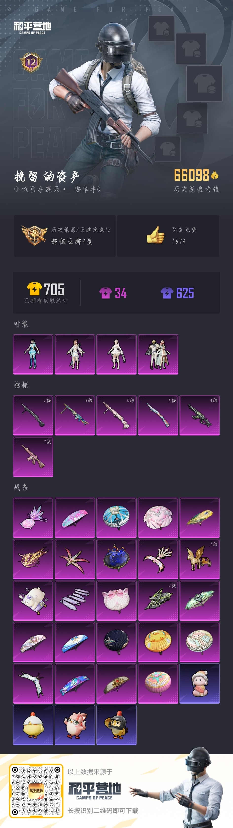 HPSJ3435150和平精英账号详情图4