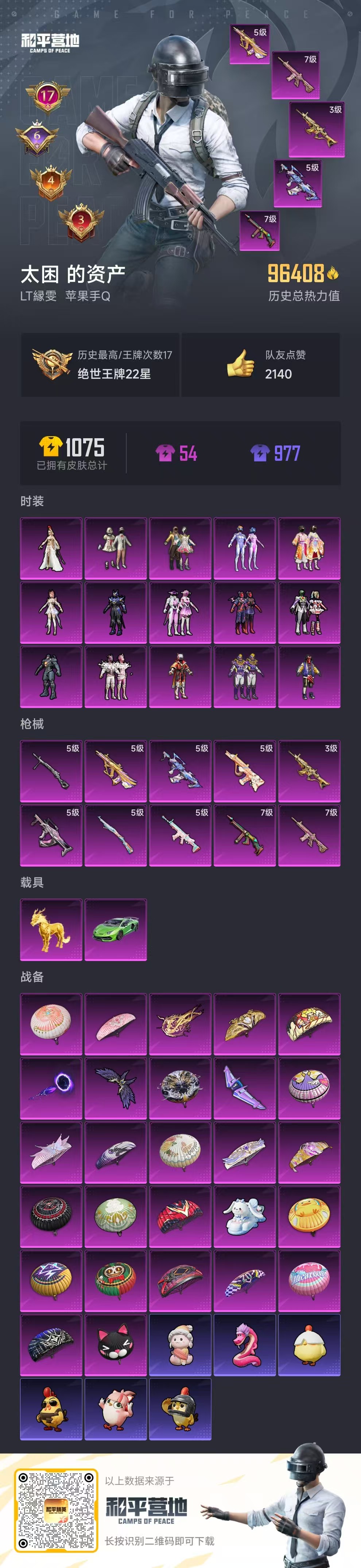 HPSJ3435276和平精英账号详情图3