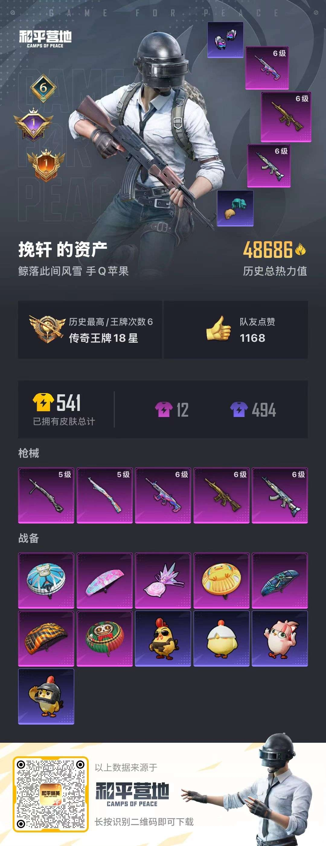 HPSJ3435156和平精英账号详情图4