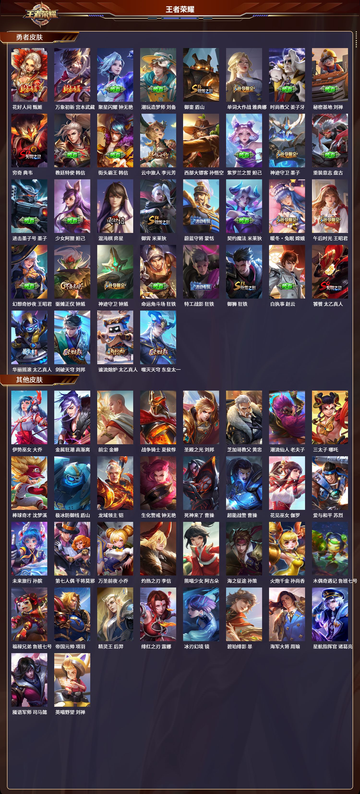 WZLX4220885王者荣耀账号详情图7