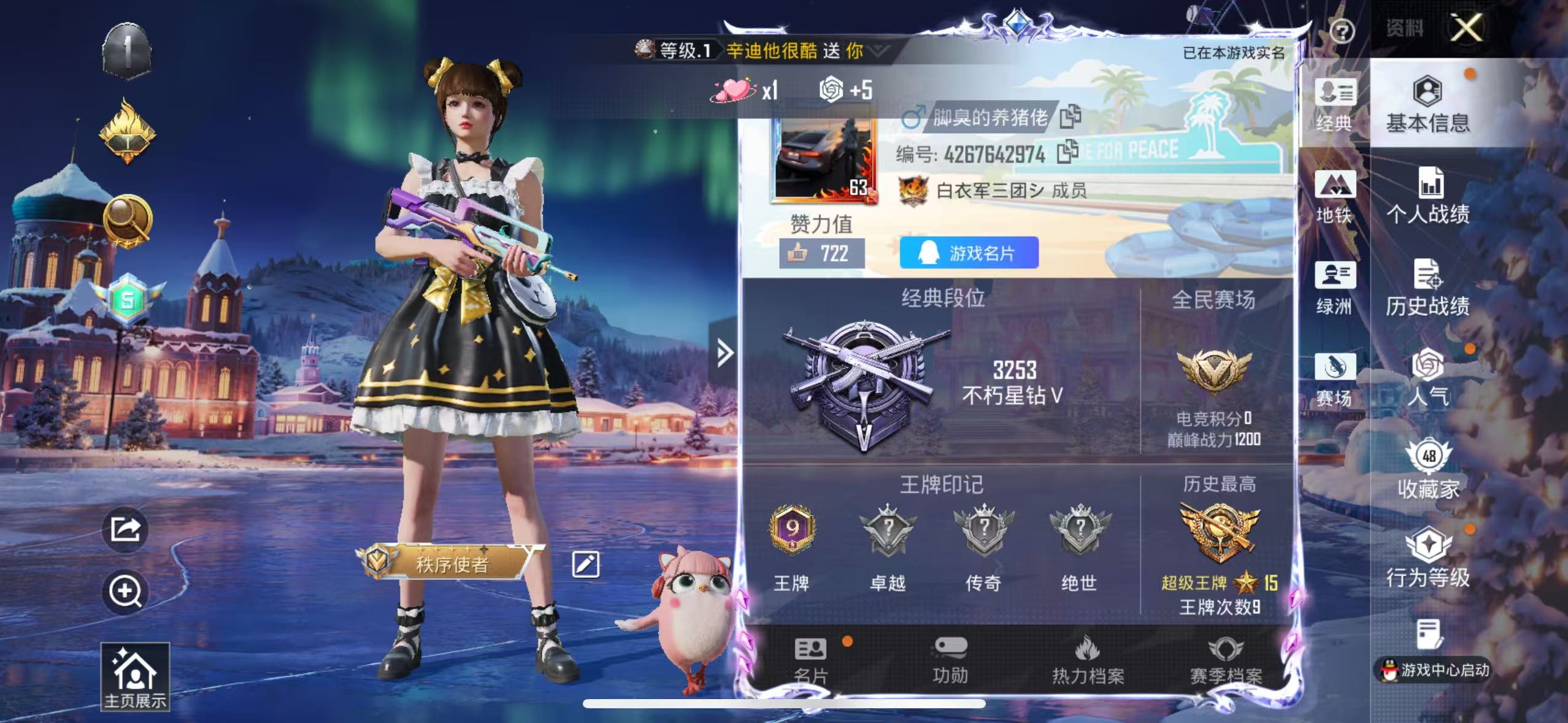 HPSJ3435176和平精英账号详情图3