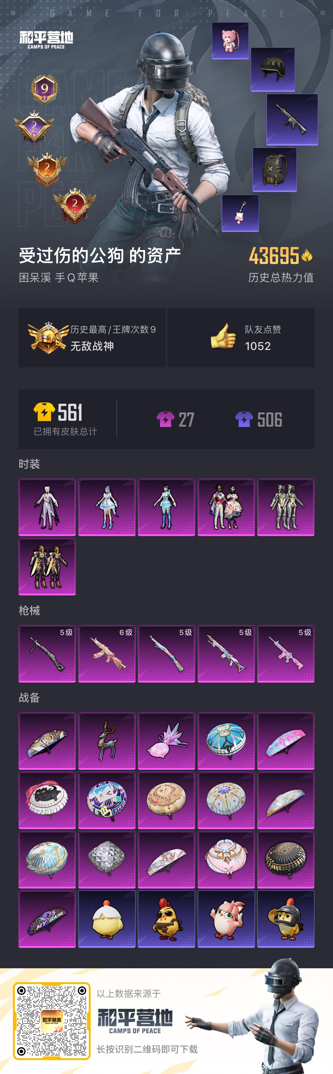 HPSJ3435788和平精英账号详情图3