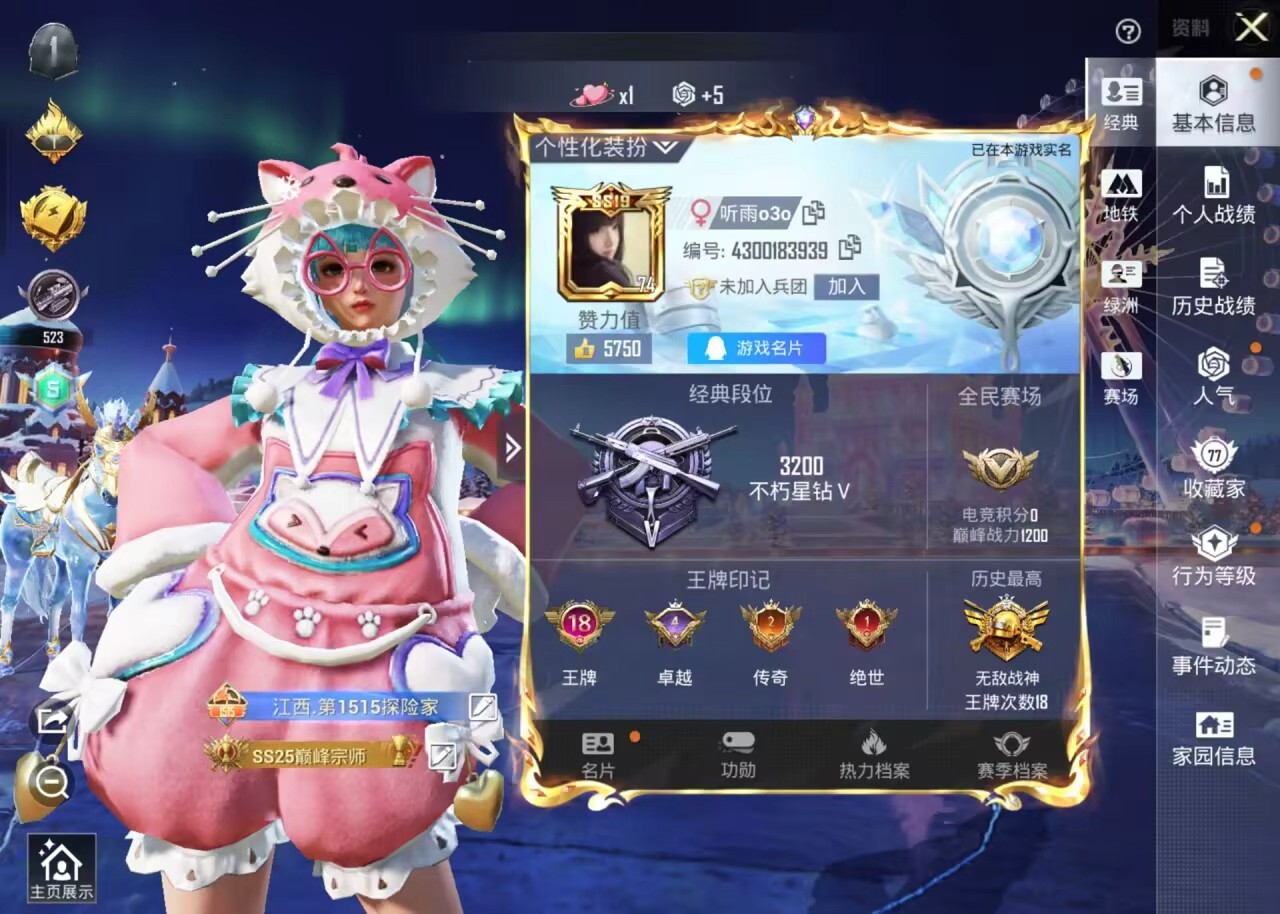 HPSJ3435183和平精英账号详情图4