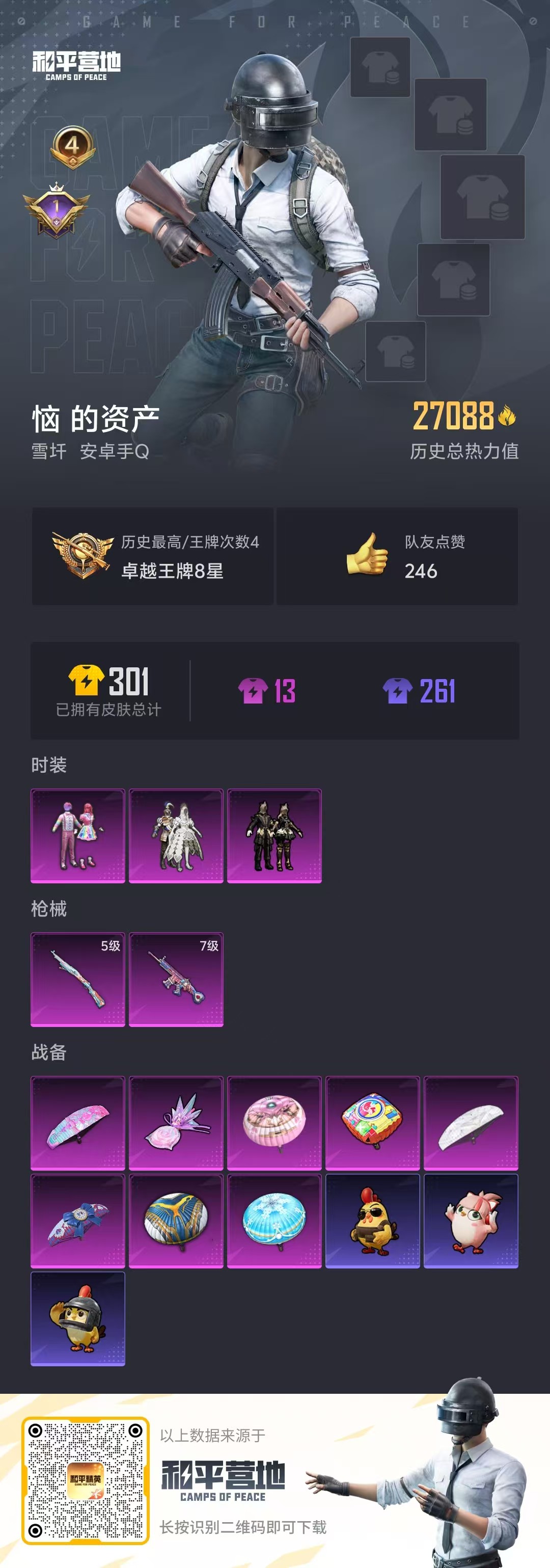 HPSJ3439466和平精英账号详情图3