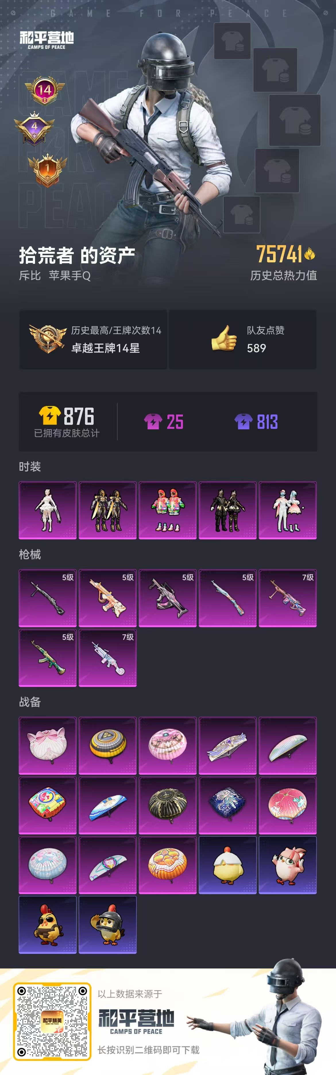 HPSJ3435273和平精英账号详情图4