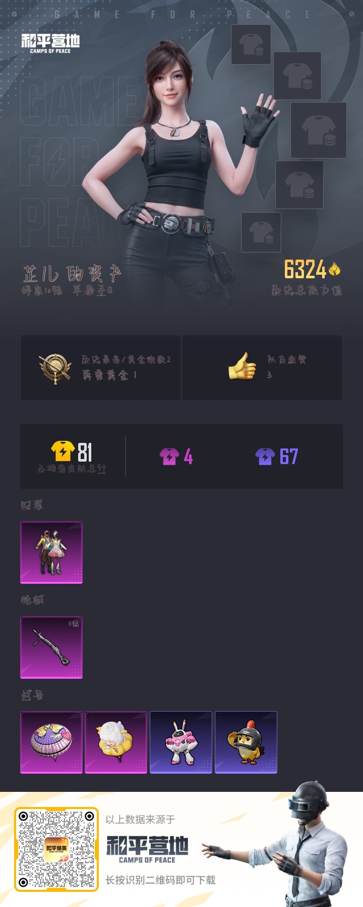 HPSJ3437511和平精英账号详情图4