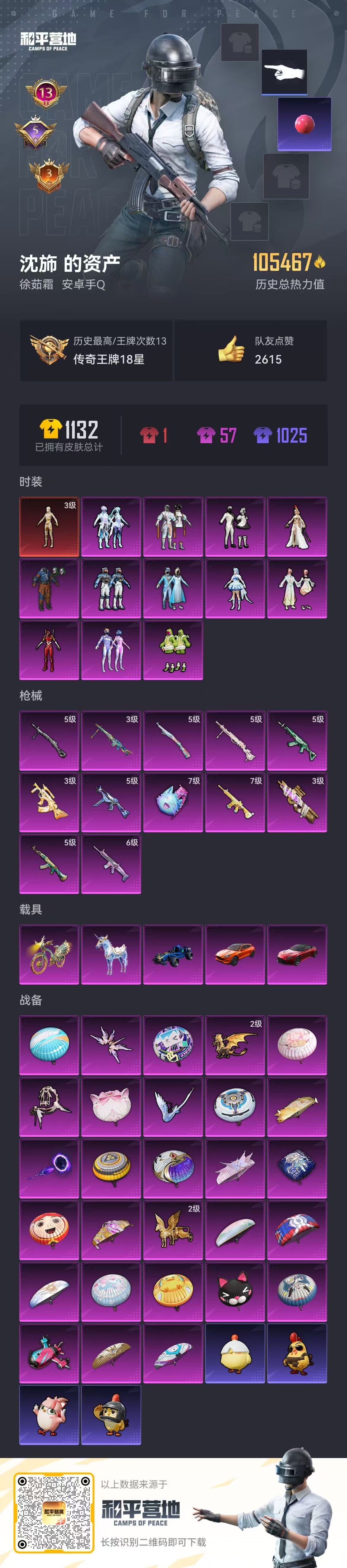 HPSJ3435678和平精英账号详情图2