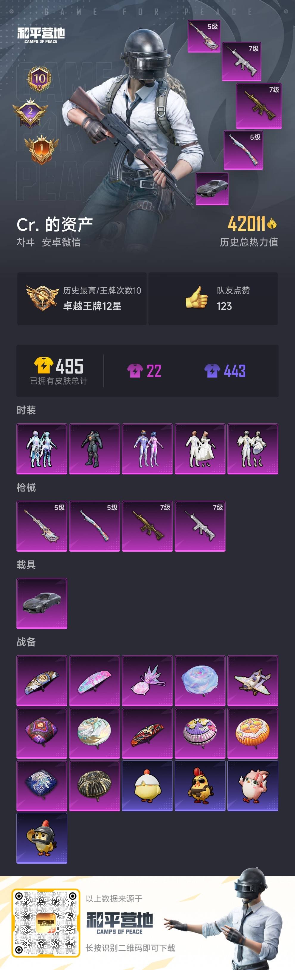 HPSJ3435151和平精英账号详情图4