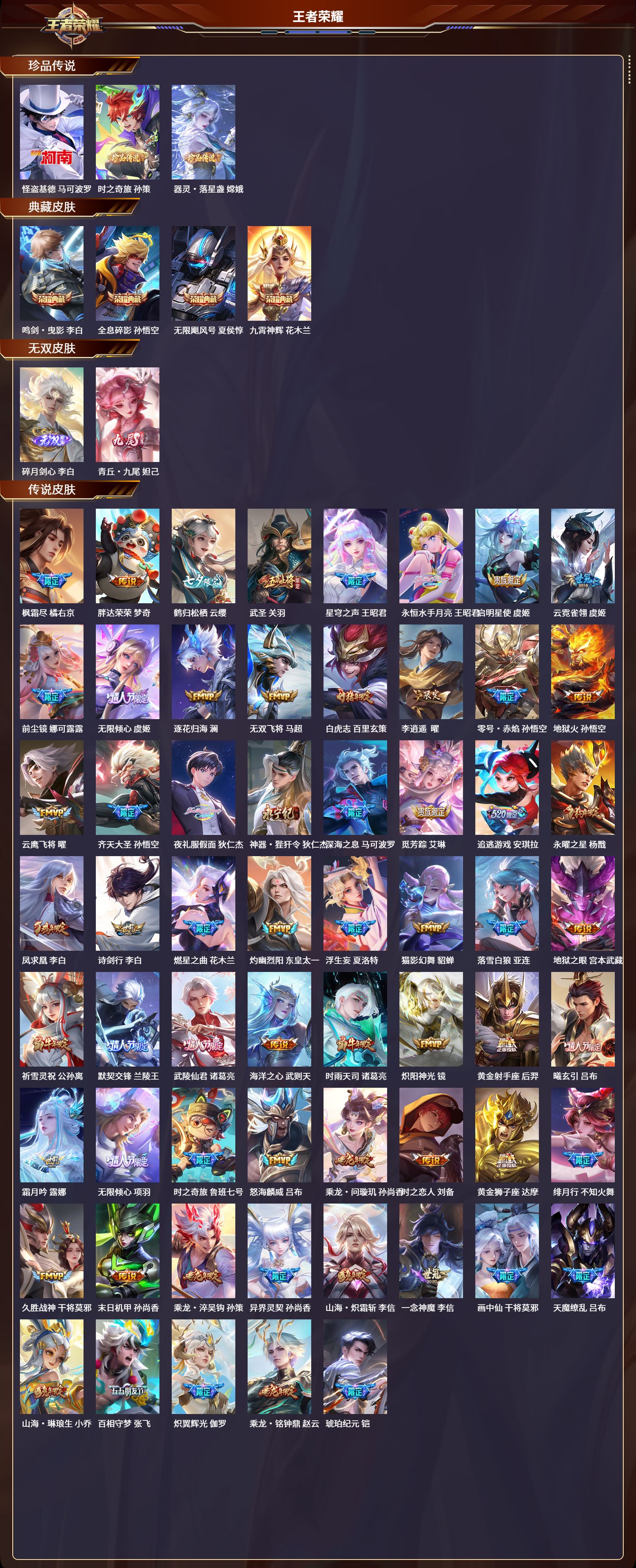 WZLX4220920王者荣耀账号详情图3 WZLX4220920王者荣耀账号详情图3