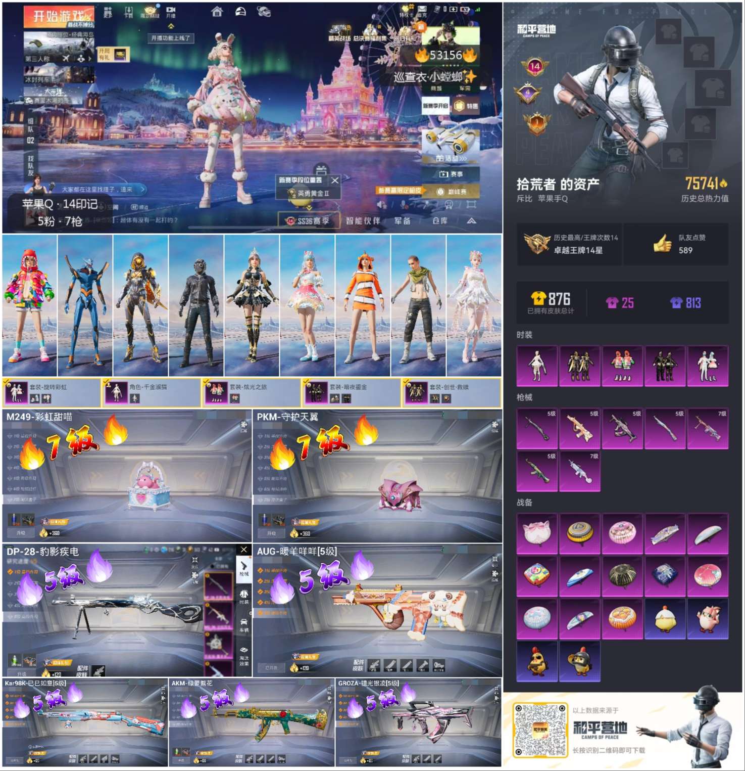 HPSJ3435273和平精英账号详情图2