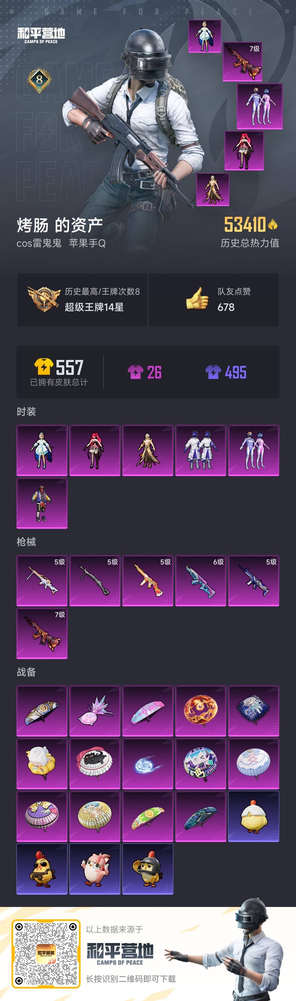 HPSJ3439445和平精英账号详情图4