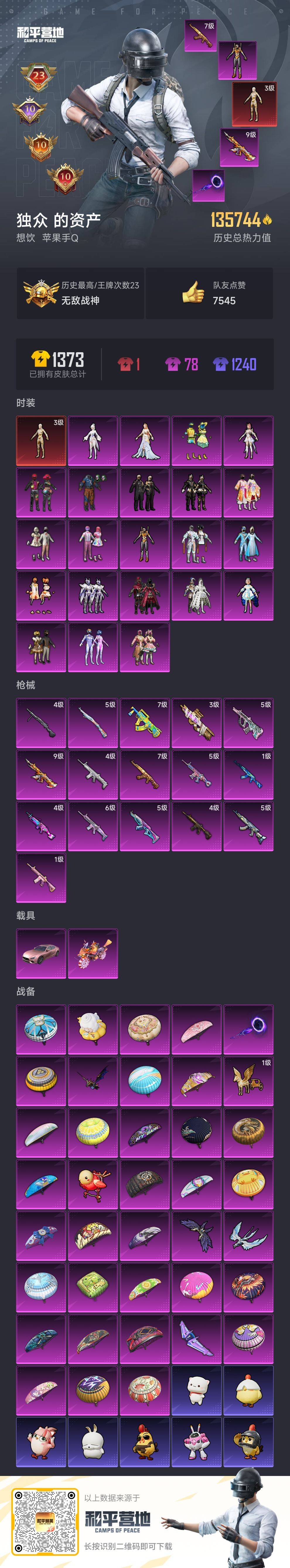 HPSJ3439441和平精英账号详情图4