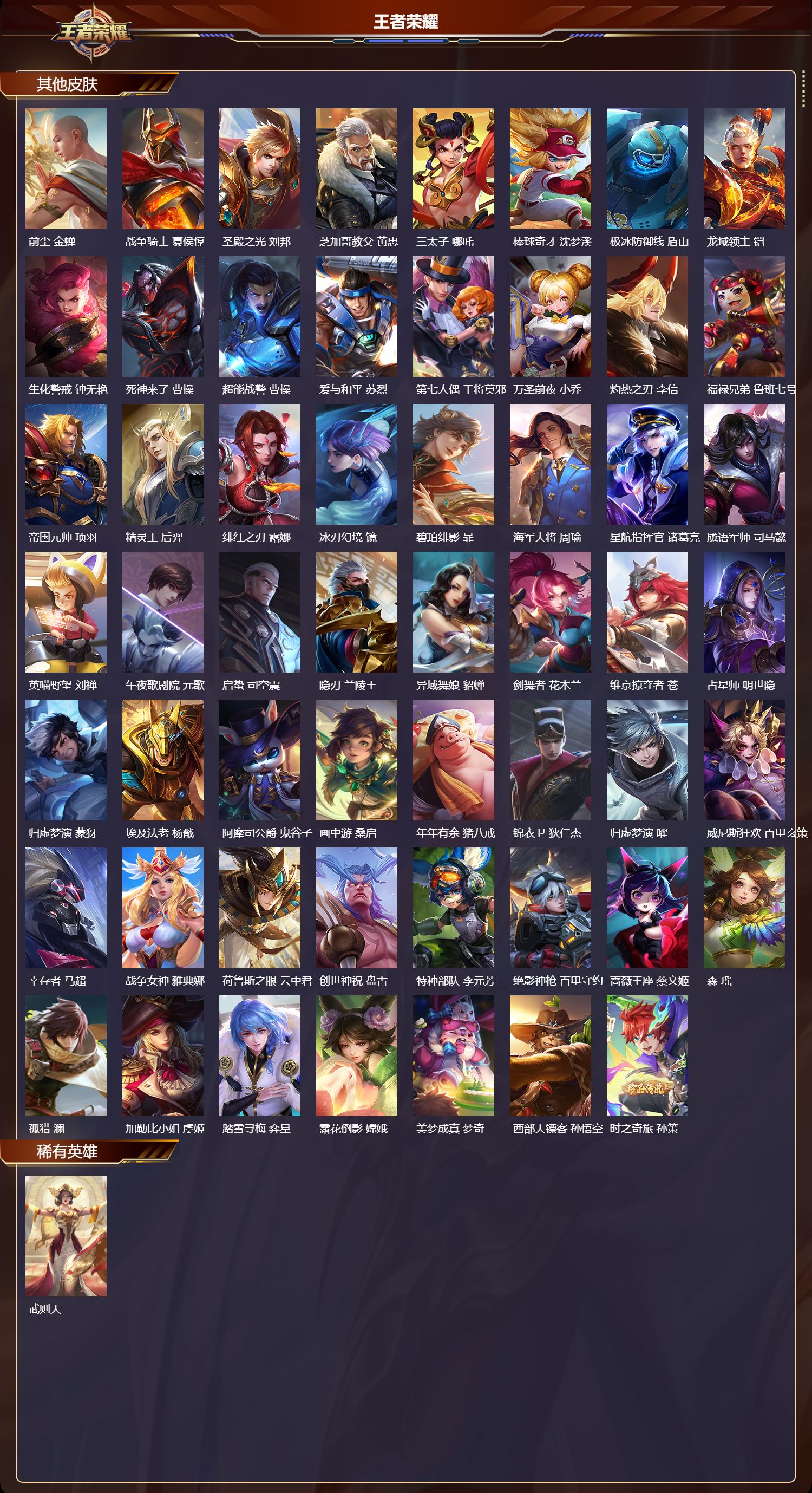 WZMK3442731王者荣耀账号详情图5