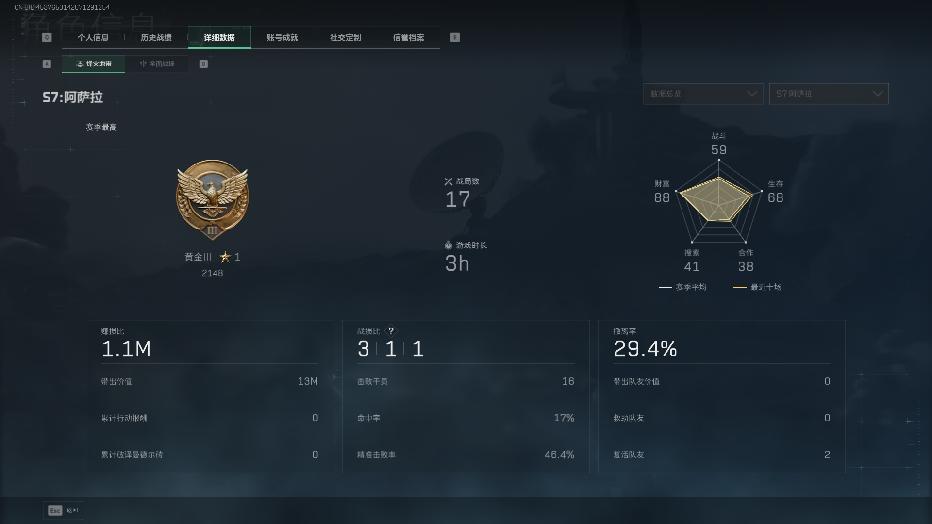 SJZCMW390498三角洲行动账号详情图4