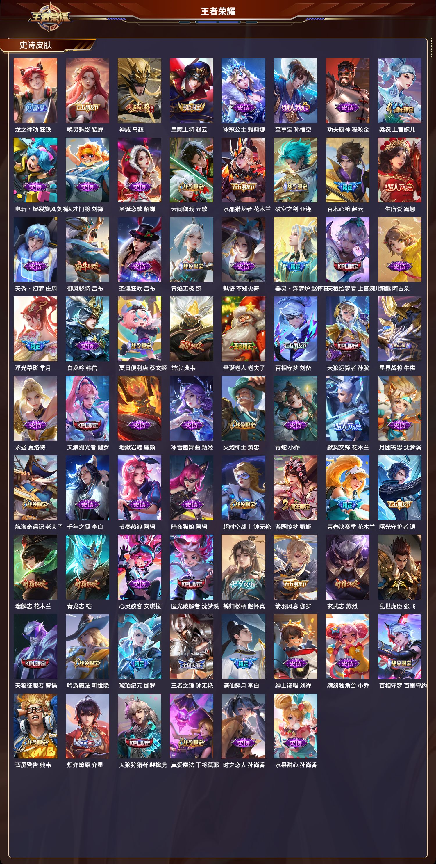 WZLX4220927王者荣耀账号详情图5