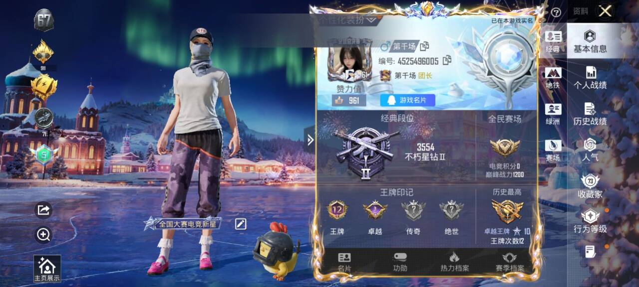 HPSJ3435216和平精英账号详情图2