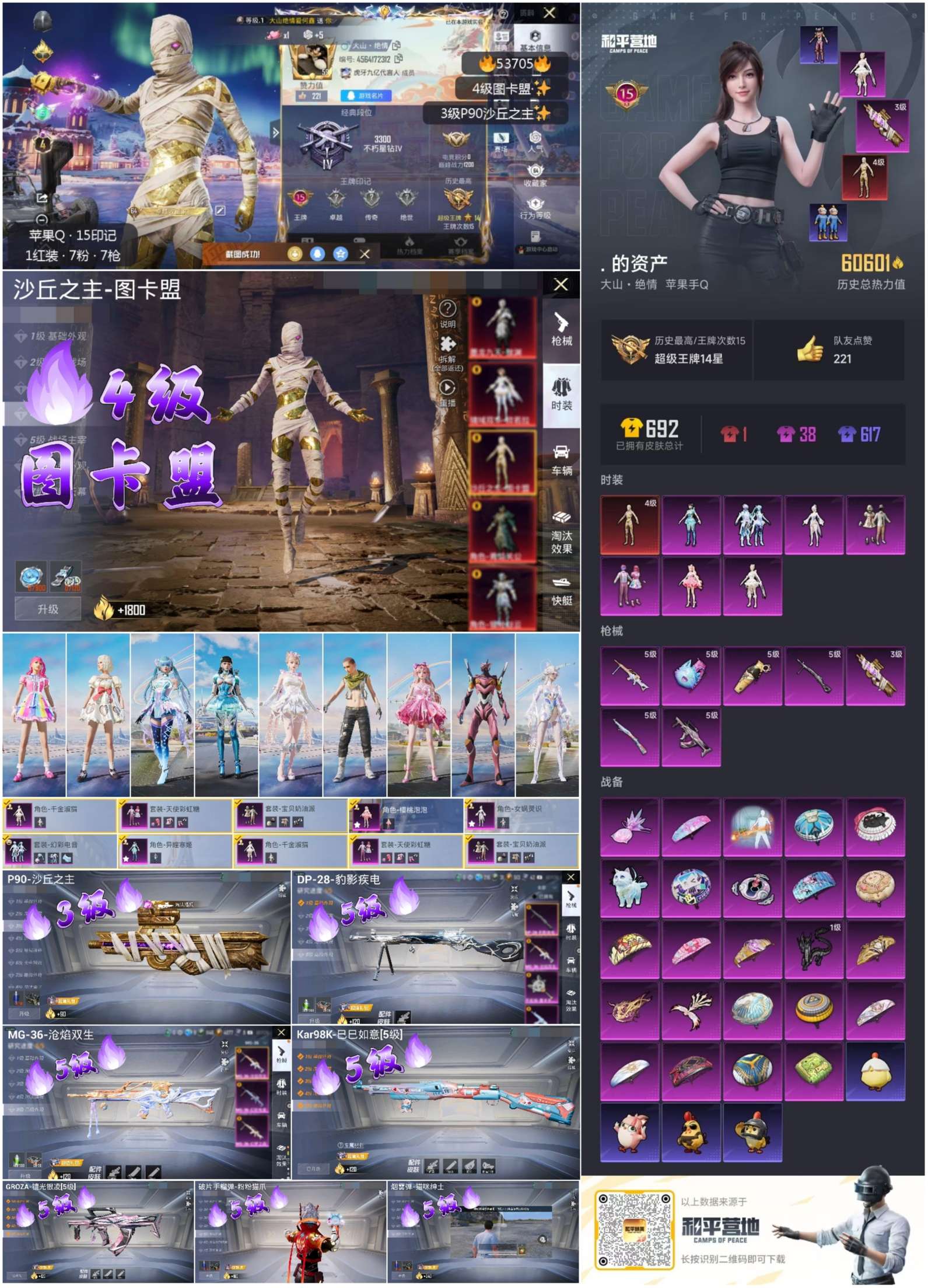 HPSJ3439437和平精英账号详情图3