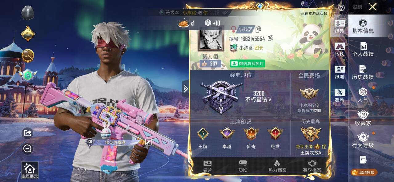 HPSJ3436926和平精英账号详情图3