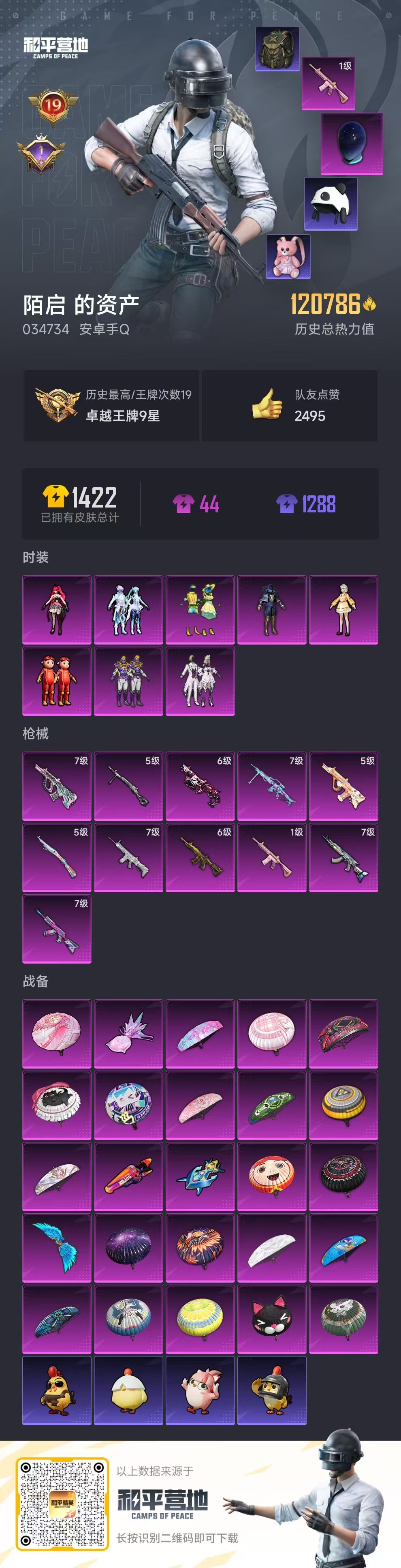 HPSJ3441876和平精英账号详情图4